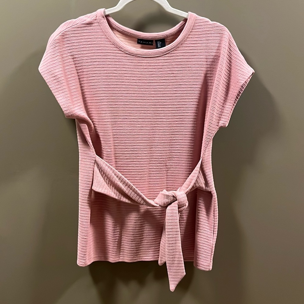 Tahari size small pink dress shirt.